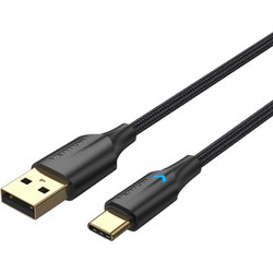 Vention CTFBH Braided USB-A to USB-C 2m Black 6922794766587