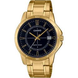 Casio Ανδρικό Ρολόι με Χρυσό Μεταλλικό Μπρασελέ MTP-V004G-1CUDF