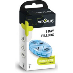 VitaPlus One Day Θήκη Χαπιών 4 Θέσεων Μπλε