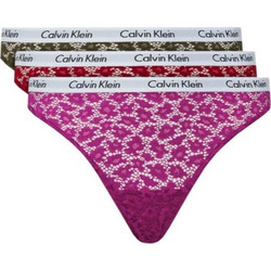 Calvin Klein Γυναικεία Slip με Δαντέλα 3Pack 000QD3925E-6VY