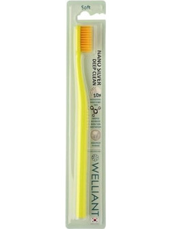 Welliant A1 Nano Silver Deep Clean Soft Oδοντόβουρτσα Lime Πορτοκαλί