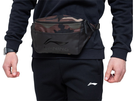 Li Ning Ανδρικό Τσαντάκι Μέσης Μαύρο ABLP124-1B-1
