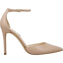 Nine West FAIZ Γόβες Δερμάτινες με Τακούνι Στιλέτο & Λουράκι Μπεζ FAIZ03-112