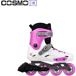 Micro Cosmo ID TT Inline Αυξομειούμενα Rollers Ενηλίκων Ροζ Λευκά