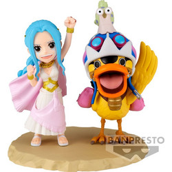 Banpresto One Piece World Collectable Log Series Nefeltari Vivi & Karoo 7cm