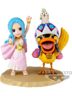 Banpresto One Piece World Collectable Log Series Nefeltari Vivi & Karoo 7cm
