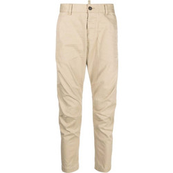 Dsquared2 Ανδρικό Παντελόνι Chino Ελαστικό Κανονική Εφαρμογή Εκρού S74KB0819S39021-111