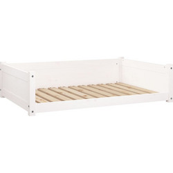 vidaXL Καναπές Κρεβάτι Σκύλου Λευκός 105.5x75.5cm 821463