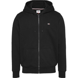Tommy Jeans Ανδρική Ζακέτα Φούτερ με Κουκούλα και Φερμουάρ Μαύρη DM0DM20743-BDS