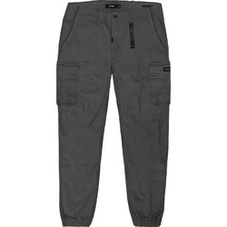 Double Ανδρικό Παντελόνι Cargo Joggers Ελαστικό Κανονική Εφαρμογή Ανθρακί CCP-4013
