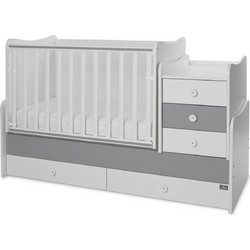 Lorelli Maxi Plus New Πολυμορφική Κούνια για Στρώμα 62x110cm White Stone Grey 10150580041P