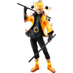 MegaHouse Naruto Shippuden G.E.M. Series Naruto Uzumaki Six Paths Sage Mode 15th Anniversary 22cm