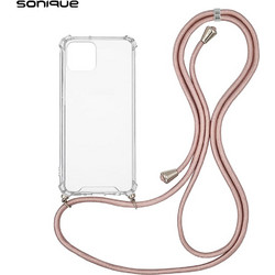 Sonique Armor Clear Back Cover Transparent / Rose Gold Satin (iPhone 11 Pro)
