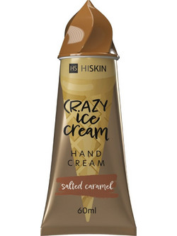 HISKIN Crazy Ice Cream Salted caramel Ενυδατική Κρέμα Χεριών 60ml