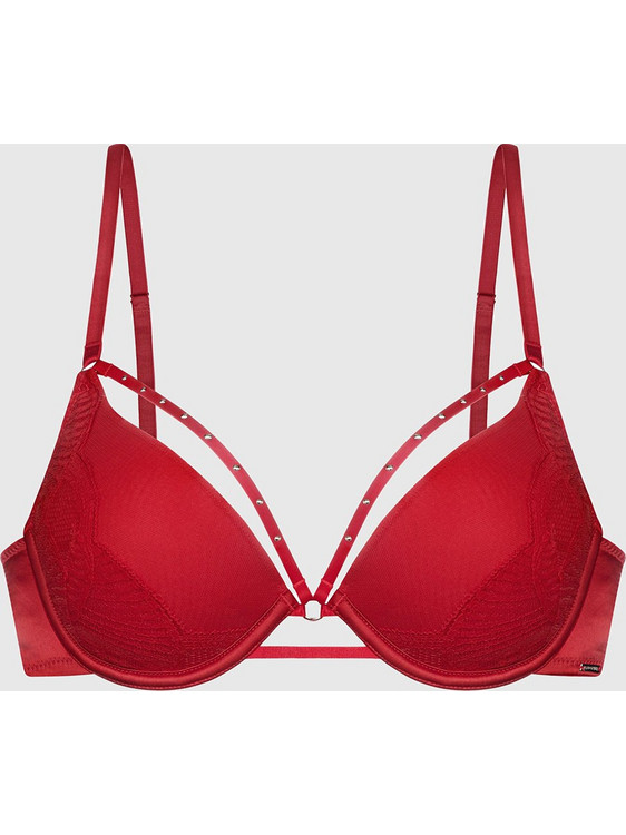Dorina Σουτιέν Balconette Push Up με Μπανέλα Κόκκινο FXPG0023LA165-RD0035