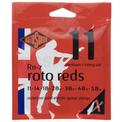 Rotosound R11 Roto Reds 7-χορδης 11-58 Σετ 6 Χορδές Ηλεκτρικής Κιθάρας Nickel Plated Steel 11-58" Medium Tension