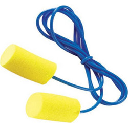 3M E-A-R Classic Ωτοασπίδες Αφρού με Κορδόνι 1 ζευγάρι Κίτρινες Μπλε