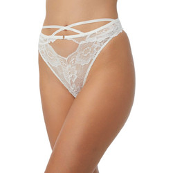 Minerva Γυναικείο Sexy String με Δαντέλα Λευκό 90-80938-004