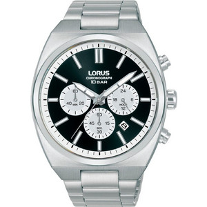 Lorus Ανδρικό Ρολόι Χρονογράφος με Ασημί Μεταλλικό Μπρασελέ RT361KX9