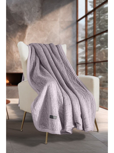 Guy Laroche Ριχτάρι Πολυθρόνας 130x170 Bolzano Melanze Με Μαξιλαροθήκη