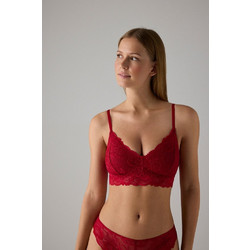 Ysabel Mora Bralette με Ελαφριά Ενίσχυση χωρίς Μπανέλα Μπορντό 10701