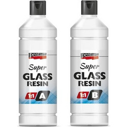 Pentart Super Glass Ρητίνη Υγρού Γυαλιού 2 Συστατικών 300ml