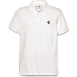 Timberland Ανδρική Μπλούζα Polo Κοντομάνικη Λευκή TB0A6VDP100