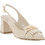 Guy Laroche Γόβες Slingback Δερμάτινες με Χοντρό Χαμηλό Τακούνι Εκρού 593-70