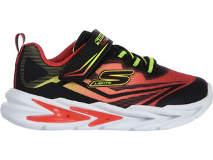 Skechers Παιδικά Sneakers με Φωτάκια Μαύρα Κόκκινα 400139N-BKRD