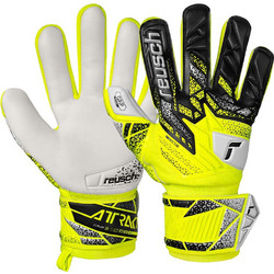 Reusch Attrakt Grip Παιδικά Γάντια Τερματοφύλακα με Προστατευτικά Κίτρινα Μαύρα 5572815-2014