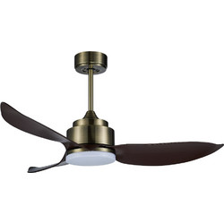 Telemax Levantes 30-4637 Ανεμιστήρας Οροφής 117cm 40W με Φως & Τηλεχειριστήριο Καφέ