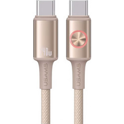 Usams SJ751 Braided USB-C to USB-C 240W 1.2m Beige SJ751USB02