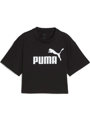 Puma Παιδικό Crop Top Κοντομάνικο Μαύρο 684939-01