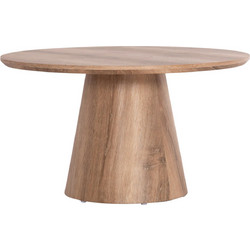 HomeMarkt Karan Τραπεζάκι Σαλονιού MDF με Ξύλινη Βάση Φ80xΥ45.5cm HM18028