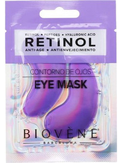 Biovene Eye Patches για Λάμψη με Ρετινόλη Υαλουρονικό & Πεπτίδια 2τμχ