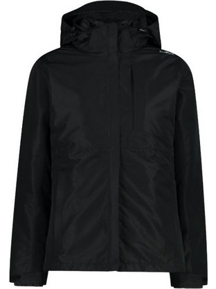 CMP Γυναικείο Μπουφάν Χειμωνιάτικο Softshell Μακρύ Αδιάβροχο Μαύρο 33Z1646D-U901