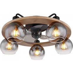 Globo Lamotta 03639 Ανεμιστήρας Οροφής 55cm με Φως & Τηλεχειριστήριο Μαύρος