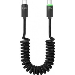 Tech-Protect Ultraboost Braided Spiral USB-C to USB-C 100W 1.8m Black UB20T