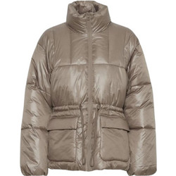 Ichi Γυναικείο Μπουφάν Χειμωνιάτικο Puffer Μακρύ Μπεζ 20121203-170909