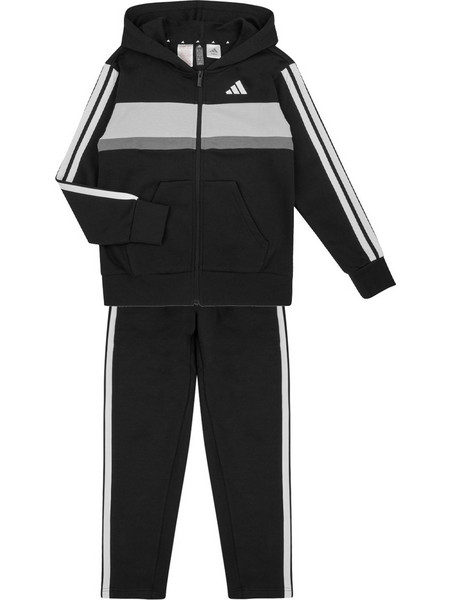 Adidas Παιδικό Σετ Φόρμας Μαύρο Γκρι JC7520