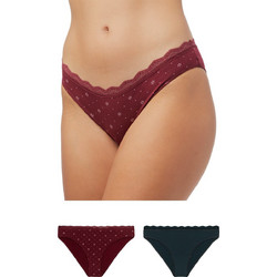 Minerva Γυναικεία Slip με Δαντέλα 2Pack 90-81326-890