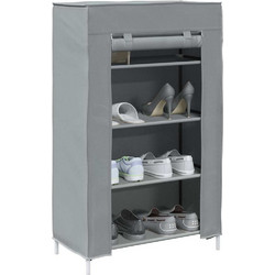 vidaXL Παπουτσοθήκη Υφασμάτινη Γκρι M60.5xΠ30xY97cm 4100621