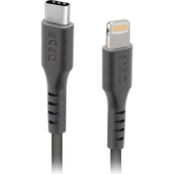 SBS USB-C to Lightning Cable 1m Black TECABLELIGTC1K