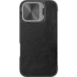 Nillkin Qin Prop Leather Book Black (iPhone 16)