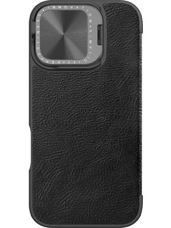 Nillkin Qin Prop Leather Book Black (iPhone 16)