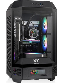 Thermaltake The Tower 250 Black Mini Tower Κουτί Υπολογιστή με Πλαϊνό Παράθυρο