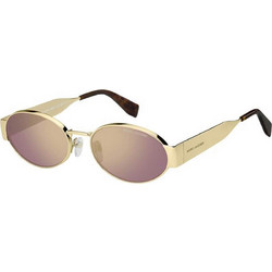 Marc Jacobs MARC806S S9ESZ Γυναικεία Γυαλιά Ηλίου Στρογγυλά Μεταλλικά Χρυσά με Ροζ Φακό