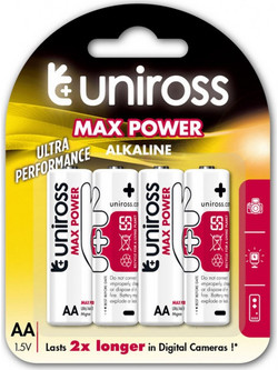 Uniross Max Power AA 4τμχ