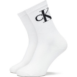 Calvin Klein Βαμβακερές Γυναικείες Κάλτσες Λευκές 2Pack 701228811-002