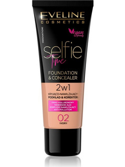 Eveline Selfie Time 2in1 02 Ivory Liquid Foundation 30ml